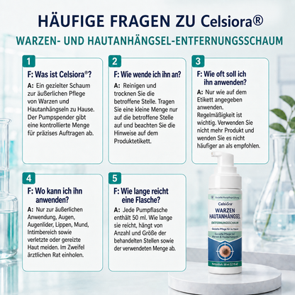 🇩🇪✨🌿 Celsiora® 7-Tage Warzen- & Hautanhängsel-Entfernungsschaum (Gezielte Pflege bei Warzen, Hautanhängseln & unebenem Hautbild)