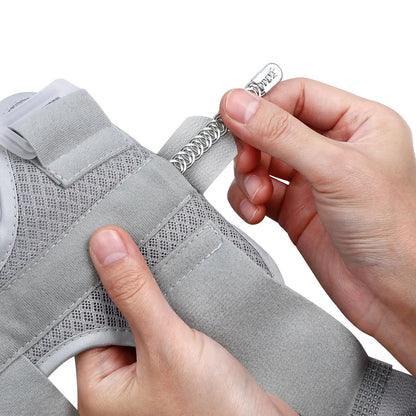 Thumb Splint Finger Fixed Wrist Guard Strong Support Aluminum Plate Comfortable Fit Breathable Fabric Stops Grey Joint