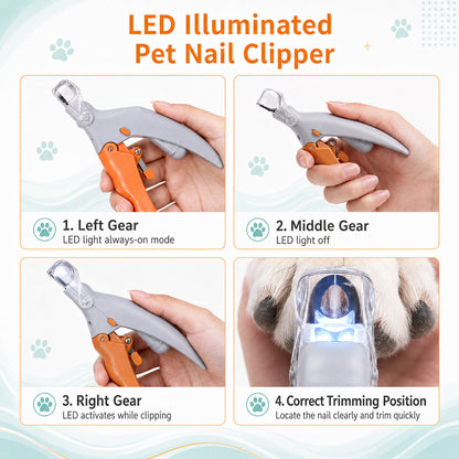 🐶Billhol® LED Pet Nail Clipper paw clip The LED Nail Clipper That Helps You See Before You Cut